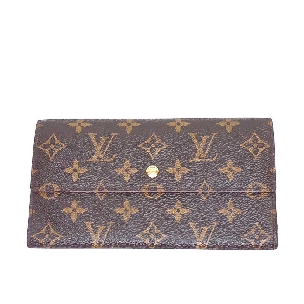 Louis Vuitton B Grade Monogram Porte Tresor International Checkbook Wallet
